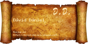Dávid Dániel névjegykártya