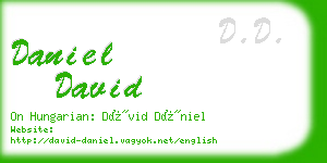 daniel david business card